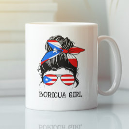 Boricua meisje Puerto Rico Vlag Koffiemok