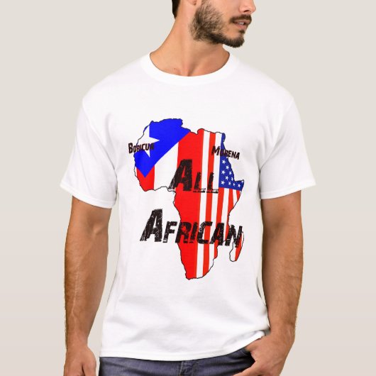 Boricua, Morena, All African - Tshirt - Mannen (Voorkant)
