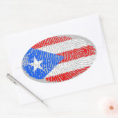 Boricua Oval Sticker (Envelop)