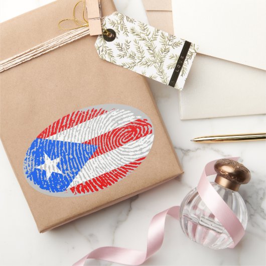 Boricua Oval Sticker (Geschenken)