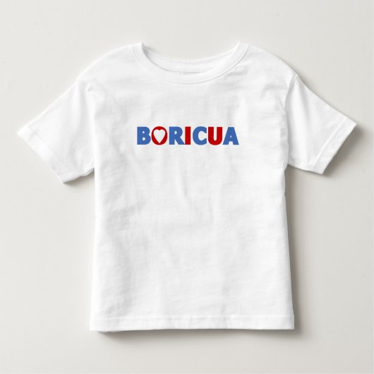 Boricua Puerto Rican Pride Kinder Shirts (Voorkant)