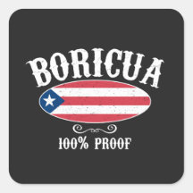 Boricua Puerto Rico 100% Sticker