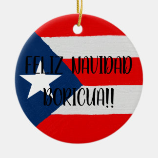 Boricua Puerto Rico vlag coqui-keramiek Keramisch Ornament
