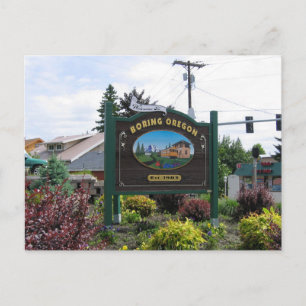 Boring Oregon Briefkaart