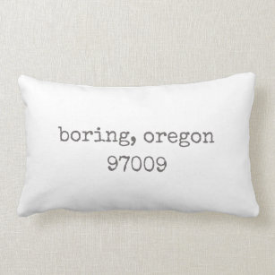 Boring, Oregon Zip Code Lumbar Coussin