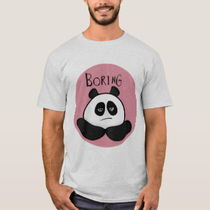 boring: slogan panda tete rigolo t-shirt