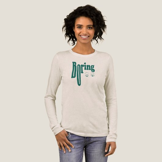 Boring Tri-Blend Shirt (Voorkant)