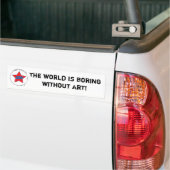 Boring wereld bumpersticker (Op Truck)