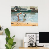  boringen van Winslow Homer (1873) Poster (Thuiskantoor)