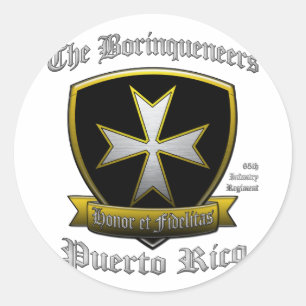 Borinquenten Ronde Sticker