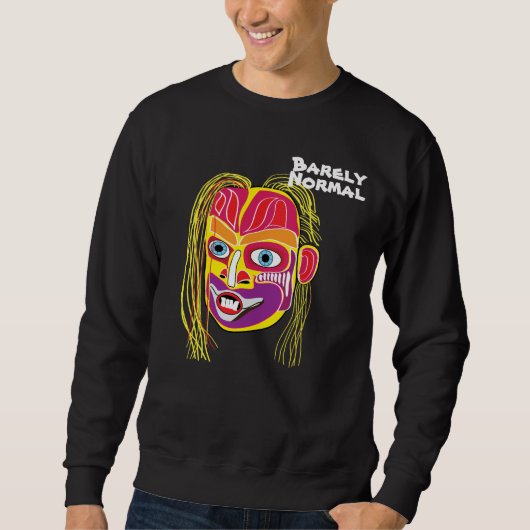 Boris door Barely Normal - Zwart Sweatshirt (Voorkant)
