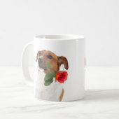 Boris - Jack Russell Terrier - tasse de rose de (Devant gauche)