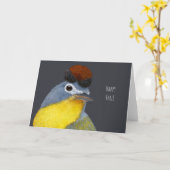 Boris la carte de la Paruline Happy Fall (Fleur jaune)