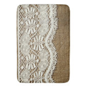 BORlap, witte kant, , Victoriaans, rustig, trendy Badmat (Voorkant Verticaal)