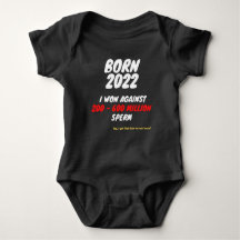 Born 2022 - I AM A WINNER Baby Strampler