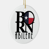 BORN Abilene Texas Keramisch Ornament (Rechts)
