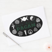 Born Again Pagan Ovale Sticker (Envelop)