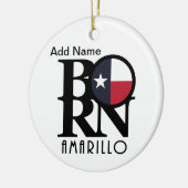 BORN Amarillo Texas Keramisch Ornament (Links)
