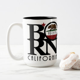 BORN Arcata California 15oz Tweekleurige Koffiemok