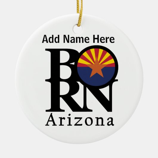 BORN Arizona Keramisch Ornament (Voorkant)
