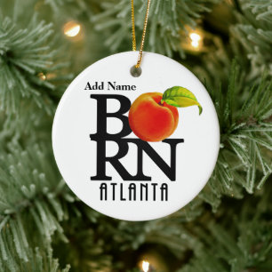 BORN Atlanta Georgia Keramisch Ornament