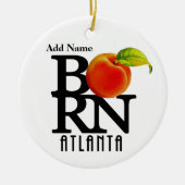 BORN Atlanta Georgia Keramisch Ornament (Voorkant)