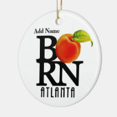 BORN Atlanta Georgia Keramisch Ornament (Links)