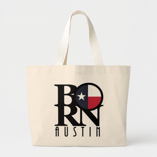 BORN Austin Texas Grote Tote Bag (Voorkant)