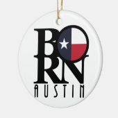 BORN Austin Texas Keramisch Ornament (Links)