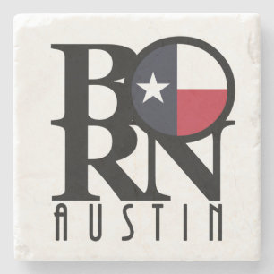 BORN Austin Texas Stenen Onderzetter