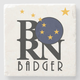 BORN Badger Alaska Stenen Onderzetter
