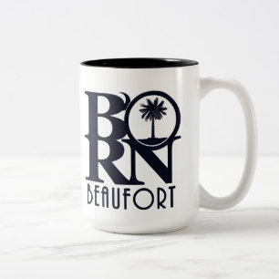 BORN Beaufort SC 15oz Tweekleurige Koffiemok