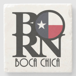 BORN Boca Chica Texas Stenen Onderzetter