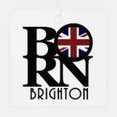 BORN Brighton England Metalen Ornament (Voorkant)