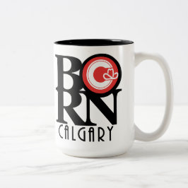 BORN Calgary 15oz (stadsvlag) Tweekleurige Koffiemok