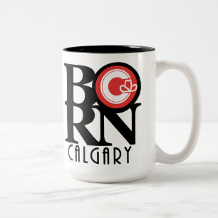 BORN Calgary 15oz (stadsvlag) Tweekleurige Koffiemok