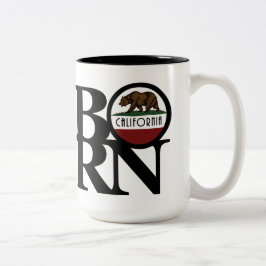 BORN California 15oz Tweekleurige Koffiemok