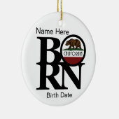 BORN California Custom Keramisch Ornament (Rechts)