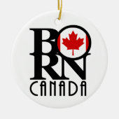 BORN Canada Keramisch Ornament (Voorkant)