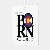 BORN Colorado Custom Metalen Ornament (Voorkant links)