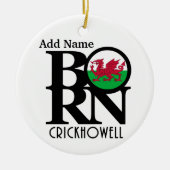 BORN Crickhowell Nova Scotia Keramisch Ornament (Voorkant)