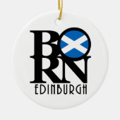 BORN Edinburgh Scotland Keramisch Ornament (Voorkant)