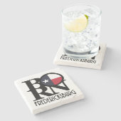 BORN Fredericksburg Texas Stenen Onderzetter (Zijkant)