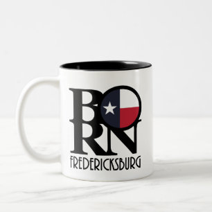 BORN Fredericksburg TX Tweekleurige Koffiemok