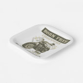 Born Free Choppers Motorcycle Massachusetts Papieren Bordje (Gebogen)