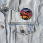 Born Free horse Ronde Button 5,7 Cm (In situ)