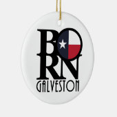 BORN Galveston Texas Keramisch Ornament (Rechts)