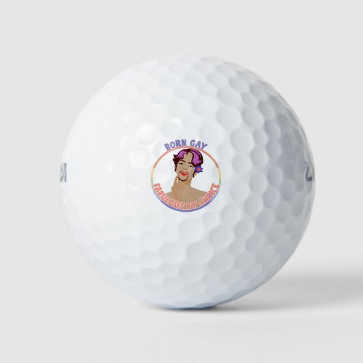 Born Gay - verbazingwekkend door de keuze LGBTQI+ Golfballen (Voorkant)