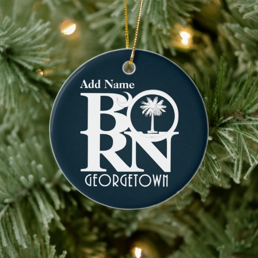 BORN Georgetown SC Ornament (Boom)