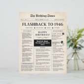 Born in 1946 Mock Newspaper sepia (Staand voorkant)